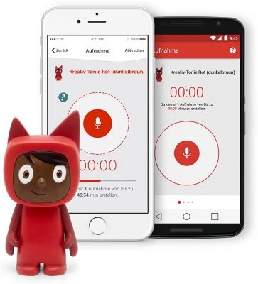 Tonies Kreativ-Tonie, Rot/dunkelbraun 4 Tonies Kreativ-Tonie, Rot/dunkelbraun – Bild 2