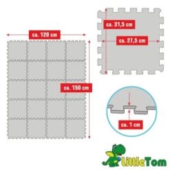 LittleTom Puzzlematte Kombi Grau Beige 16795 + 16792 18 Teile 12 LittleTom Puzzlematte Kombi Grau Beige 16795 + 16792 18 Teile -Spielwelten Verkauf 22433077 05