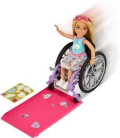 Barbie Chelsea-Puppe (blond) Und Rollstuhl. Spielzeug Für Kinder Ab 3 Jahren -Spielwelten Verkauf 26406524 04
