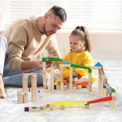 Calmado 200 Teilige Kugelbahn - Murmelbahn Set Aus Holz Für Kinder Inkl. Tasche + Anleitung -Spielwelten Verkauf 28494975 06