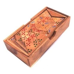 ROMBOL Tridomino - Anspruchsvolle Variante Des Dominospiels Mit Farbpunkten Für 2 - 6 Personen -Spielwelten Verkauf 28516358 02