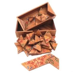 ROMBOL Tridomino - Anspruchsvolle Variante Des Dominospiels Mit Farbpunkten Für 2 - 6 Personen -Spielwelten Verkauf 28516358 03