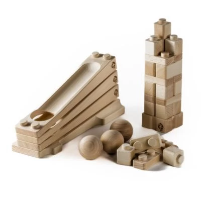 Baumkinder Kugelbahn Holz Ab 1 Jahr Und Stapelturm In Einem Holzspielzeug Vereint - Mini ( 32 Teile) 4 Baumkinder Kugelbahn Holz Ab 1 Jahr Und Stapelturm In Einem Holzspielzeug Vereint - Mini ( 32 Teile) – Bild 2