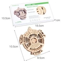 Brightake DIY Holz 3D Puzzle Zusammengesetztes Spielzeug Selbst Montage Mechanische Kalender Holz Getriebe Modell 11 Brightake DIY Holz 3D Puzzle Zusammengesetztes Spielzeug Selbst Montage Mechanische Kalender Holz Getriebe Modell -Spielwelten Verkauf 30564704 05